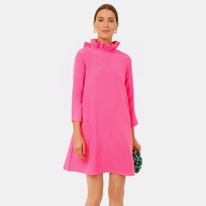 TUCKERNUCK  Hot Pink Daphne Dress Ruffle Collar Huge Bow Size XXL